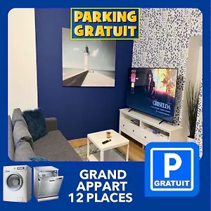 Appartement 24 Chic & Cosy Grand 88m2 Parking Gratuit Hypercentre Netflix, Saint-Etienne (Loire)